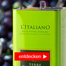 Italienische Feinkost online kaufen Terre Francescane Olivenöl L'Italiano 5 Liter Kanister online kaufen
